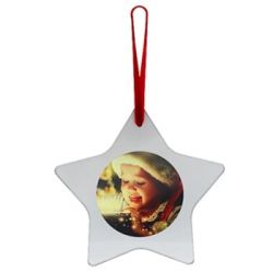 Glass Star Christmas Decoration